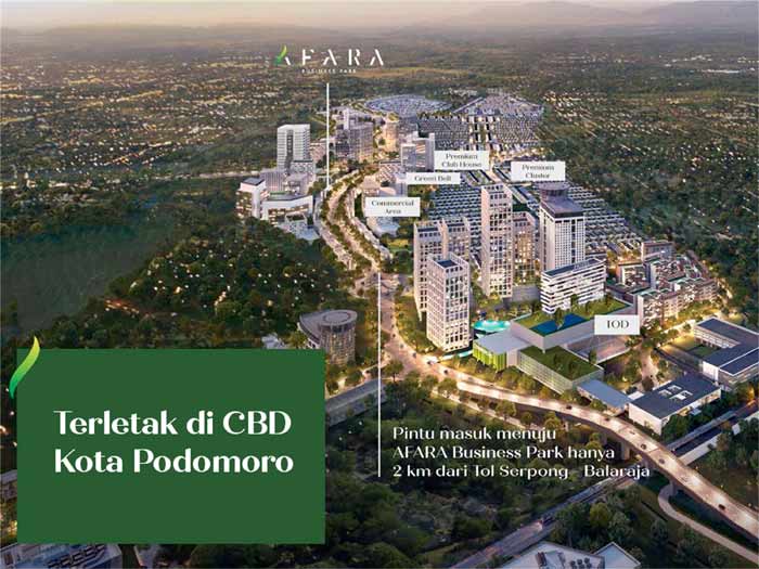 CBD ruko Afara Kota Podomoro Tenjo