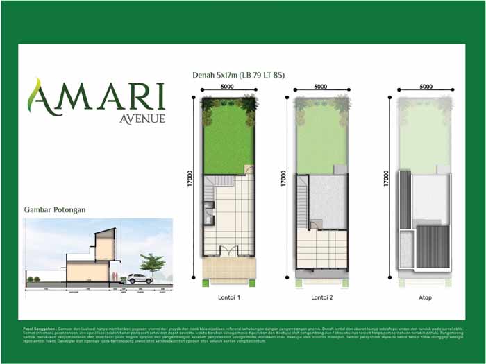 floorplan ruko amari