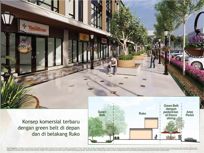tampak depan ruko andromeda
